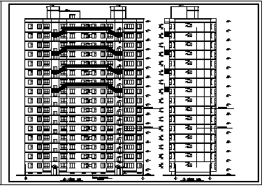 最新整理三套8000平米高层住宅楼建筑全套施工图资料合集-图二