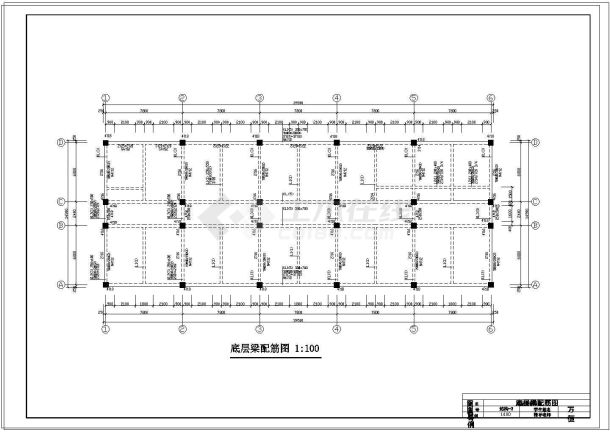 土木工程毕业设计_办公楼设计_4119平米七层框架办公楼毕业设计（计算书、部分建筑、结构图纸）cad图纸-图一