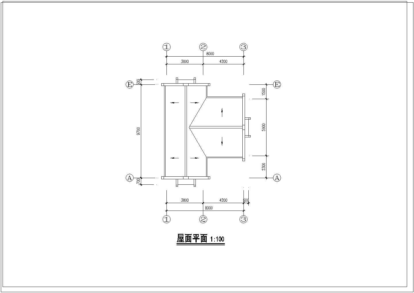 单家独院式别墅建筑施工图（CAD）