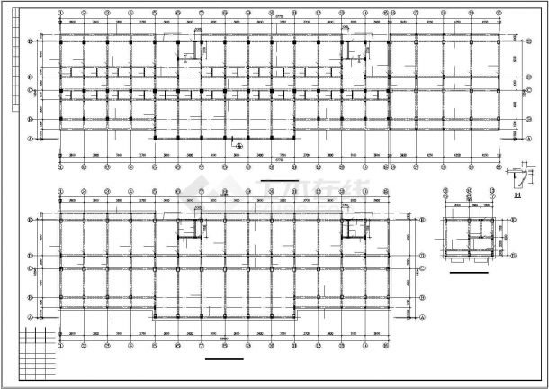 某综合楼框架结构设计CAD施工图纸-图二