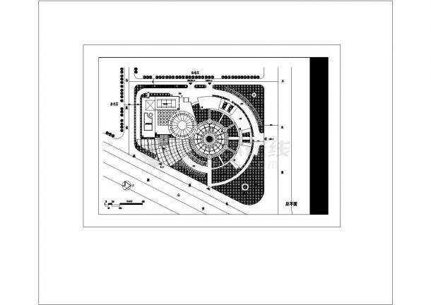 -1+14层21285平米某新世纪大酒店建筑方案草图【CAD平面和三维线形图 JPG效果图】-图一