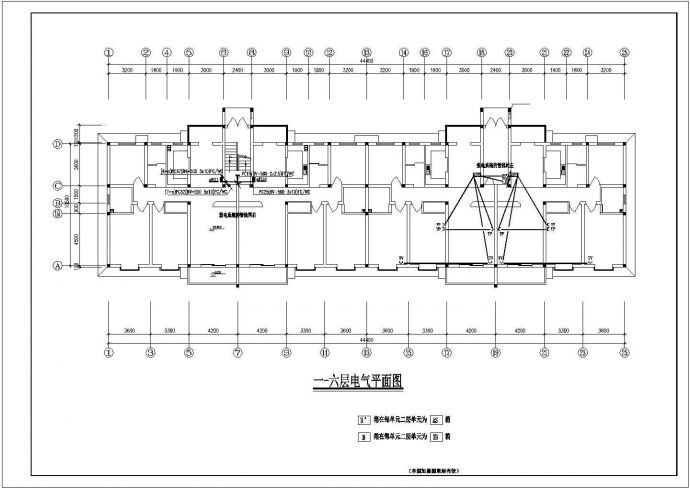 多层住宅整套电气设计CAD图纸_图1
