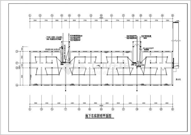 多层住宅整套电气设计CAD图纸-图二