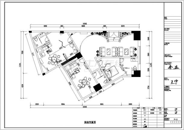 某茶楼CAD施工节点完整构造设计图纸-图一