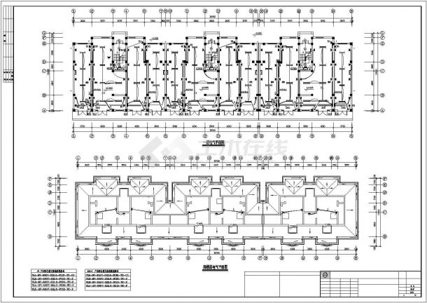 宁波市某小区6层砖混结构住宅楼全套电气设计CAD图纸-图一