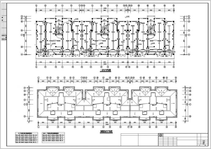 宁波市某小区6层砖混结构住宅楼全套电气设计CAD图纸_图1