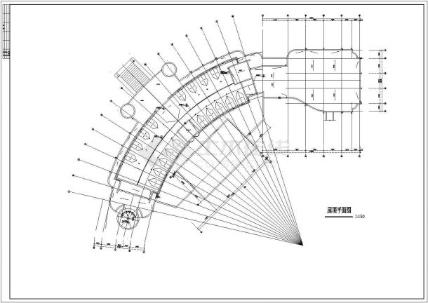 某大型7+1层框架结构星级大酒店全套建筑设计CAD图纸-图一