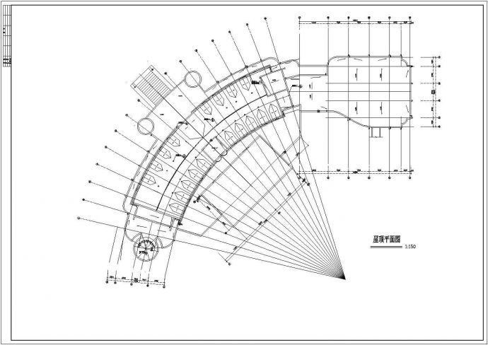 某大型7+1层框架结构星级大酒店全套建筑设计CAD图纸_图1