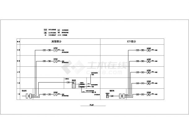 沈阳市某商业街五层框架结构商务酒店全套电气设计CAD图纸-图一