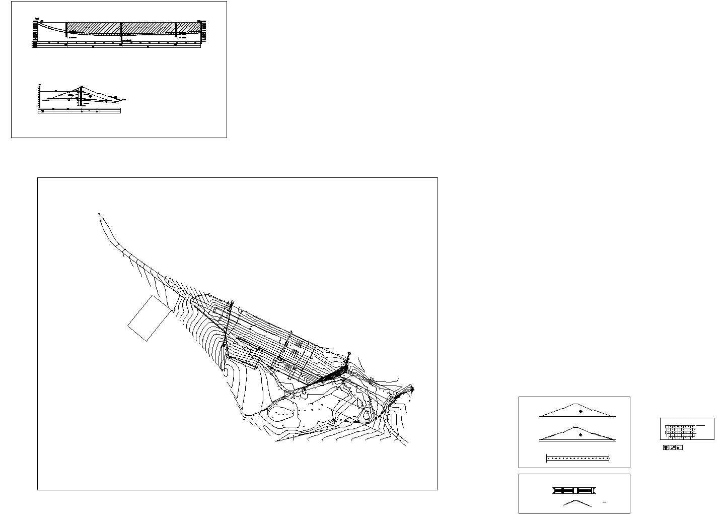 [河北]小(一)型水库除险加固大坝工程施工CAD全套图纸