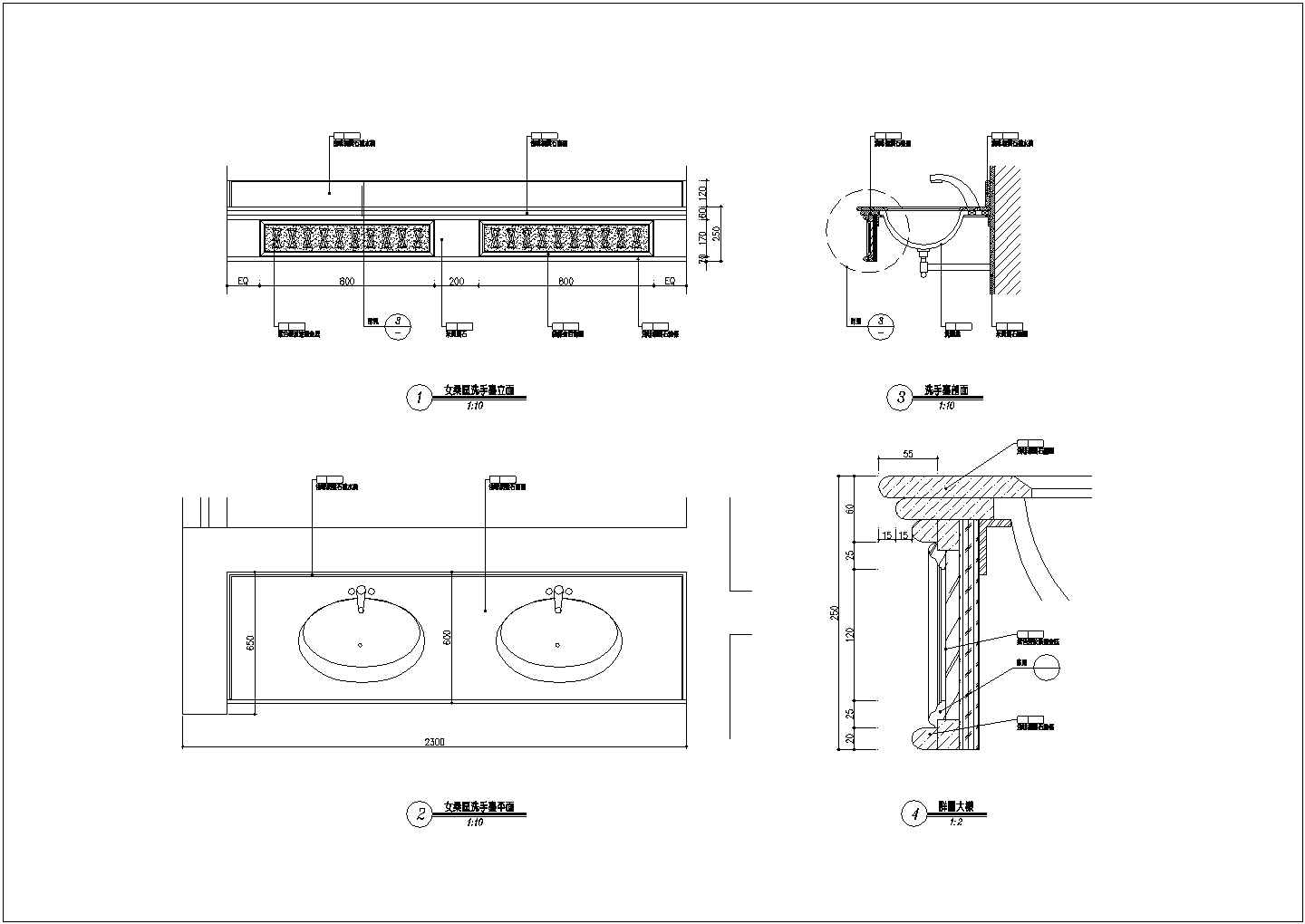 休闲中心装修CAD设计平面布置参考图
