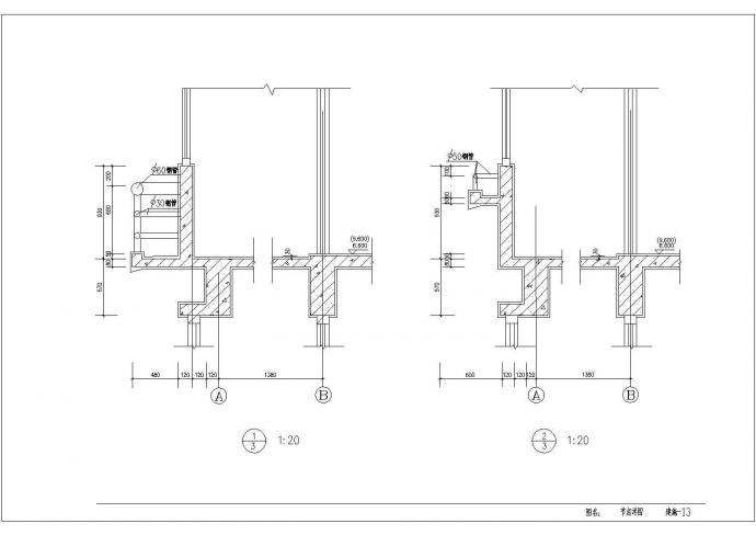 某现代花园式私宅楼建筑设计施工全套方案CAD图纸_图1