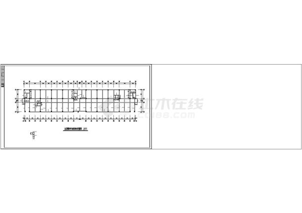 办公楼设计_七层框架结构办公楼设计CAD施工图-图一