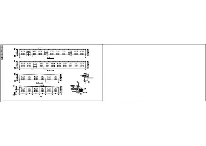厂房设计_全套钢结构厂房设计CAD图纸_图1