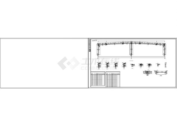 厂房设计_全套钢结构厂房设计CAD图纸-图二