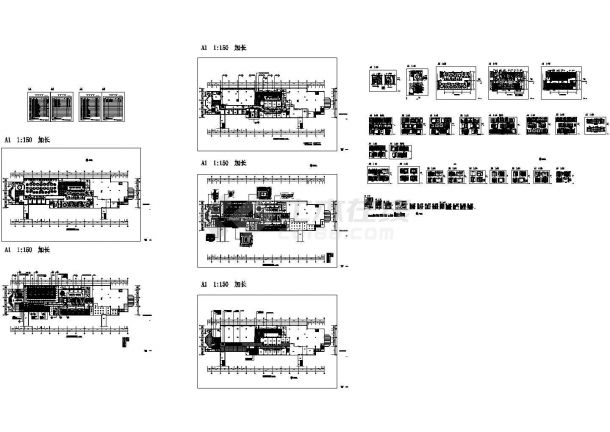  Full decoration construction cad drawing (CAD) of the restaurant on the third floor of a five-star hotel in Shaoxing - Figure 1