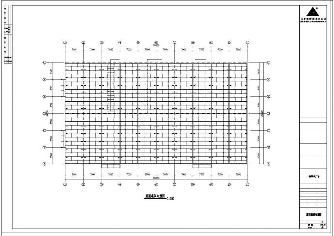 厂房设计_山东青岛某公司钢结构厂房工程CAD施工图_图1