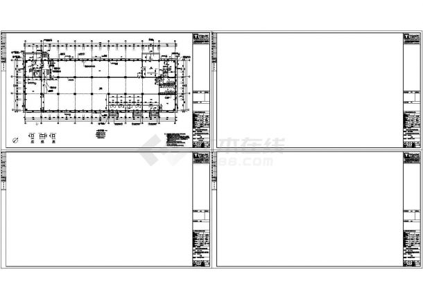 9747平米五层框架厂房工程量计算书以及cad图-图二