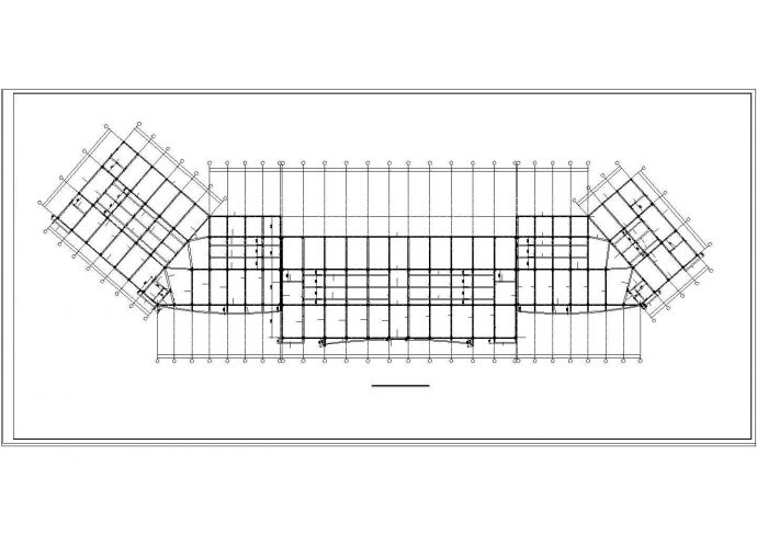 某商用楼框架结构设计CAD施工图_图1