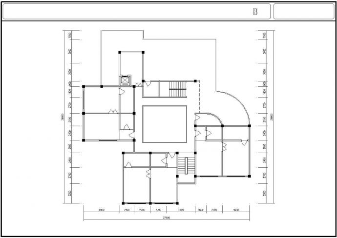 某三层幼儿园教学楼建筑方案设计CAD图_图1