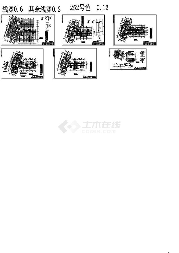 某十八层住宅楼建筑结构水电施工cad图-图二