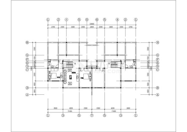 某城市小区住宅楼建筑设计施工全套户型方案CAD图纸-图一