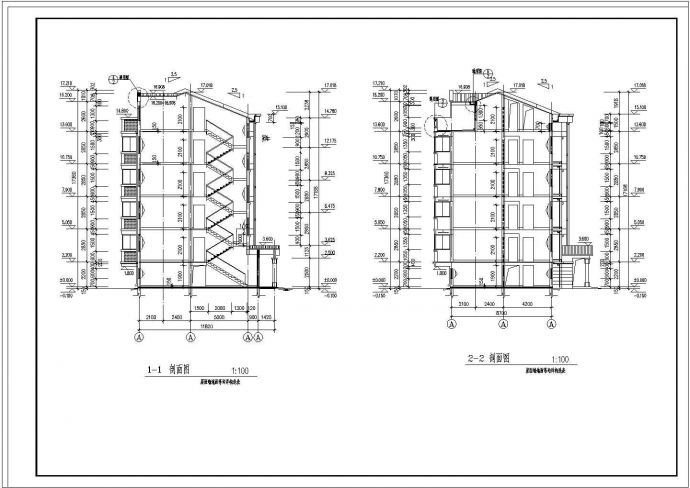 某城镇居民小区住宅楼建筑设计施工方案CAD图纸_图1