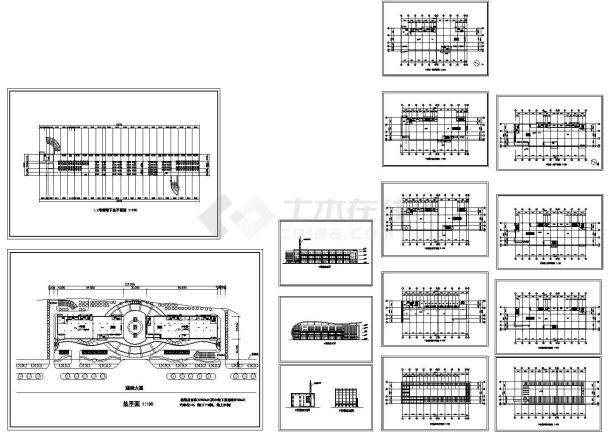 某学校综合楼设计方案cad图纸-图一