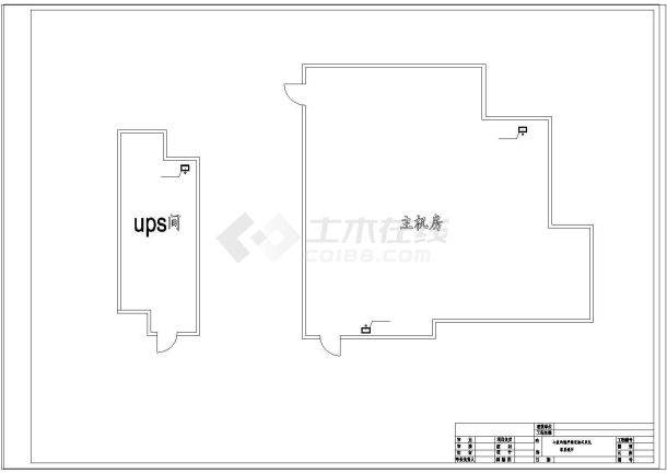 某多层机房消防灭火设计cad施工图-图一