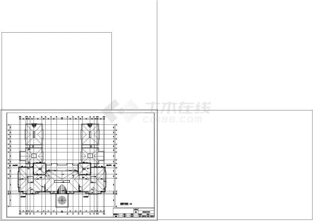 某大型会所给排水全套设计cad施工图纸-图一