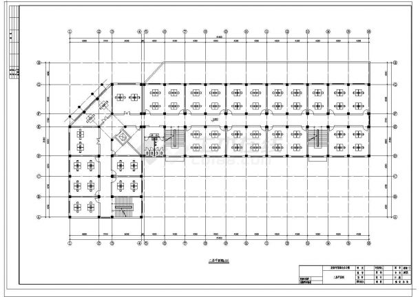 办公楼设计_建筑面积4700㎡地上五层办公楼（施组、计算书、建筑、结构图） cad图纸-图二