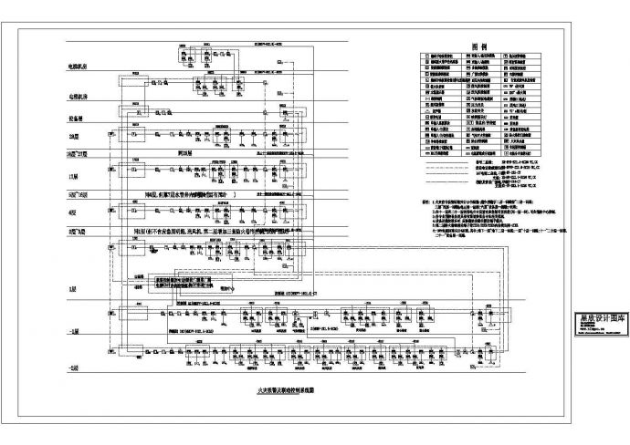 办公楼设计_某高层办公楼消防报警设计施工cad图纸_图1