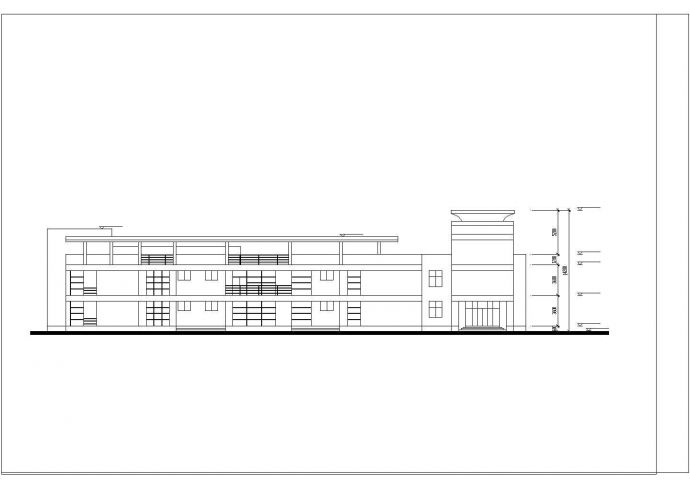 6班2层欧式幼儿园全套建筑设计图_图1
