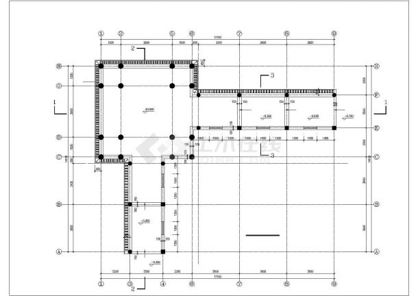 某公园六角亭建筑方案设计cad施工图-图二