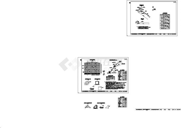 某高速公路绿化工程预制砼框格加锚杆填土绿化设计cad施工图（标注详细）-图二