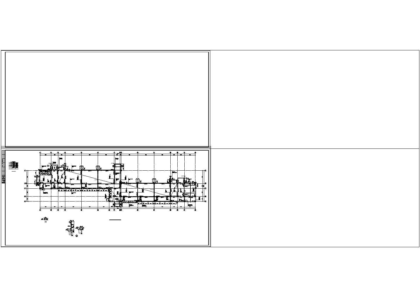 西安某大学框架教学楼结构设计施工CAD图