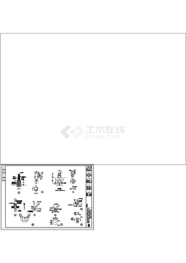 某景区木亭建筑结构设计cad施工图纸-图二