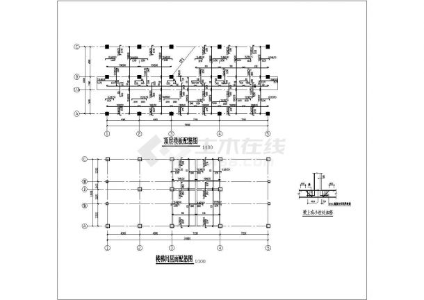 宁波市某工厂五层框架结构办公楼全套结构设计CAD图纸-图一