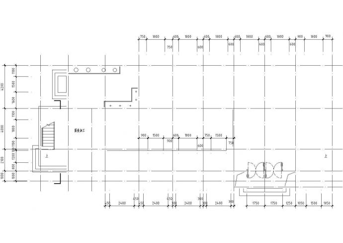 1200平米四层框架结构培训综合楼全套建筑结构设计CAD图纸_图1