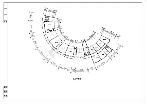 9班644平米弧型幼儿园建筑方案设计图-图二