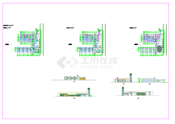 15班3层4866平米幼儿园建筑设计图-图一