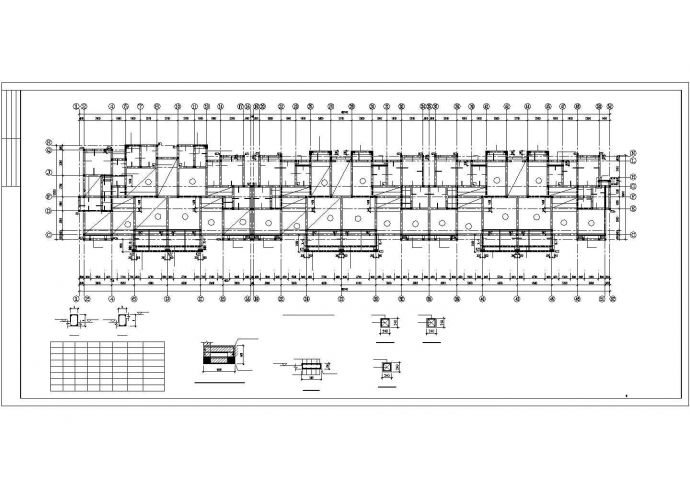 某中学3380平米6层砖混结构教学综合楼建筑设计CAD图纸_图1