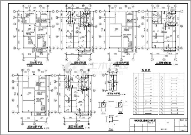 某多层私人住宅建筑平立面图-图二