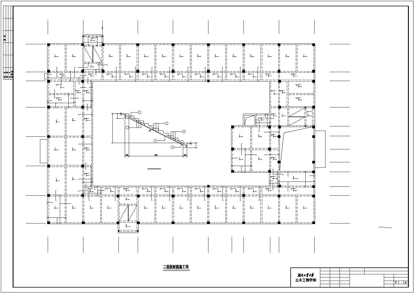 太原市某公司6层框架结构行政办公楼全套结构设计CAD图纸
