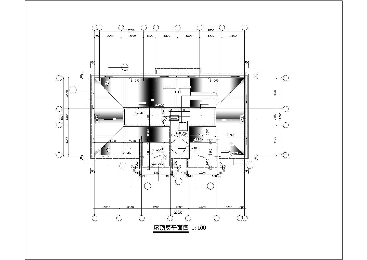 某7层砖混结构住宅楼建筑设计CAD图纸（带阁楼和储藏室层）