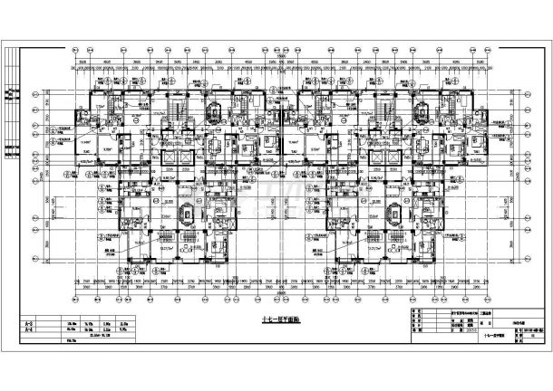 某小区某大型17层框架结构住宅楼建筑设计CAD图纸（含架空层）-图二