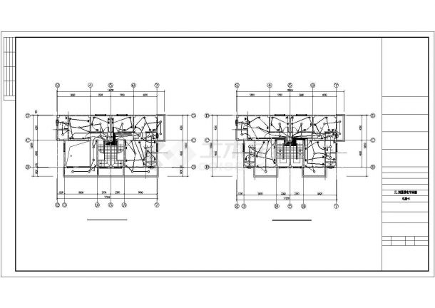 某城市的五层双拼别墅电气设计施工规划参考图-图二