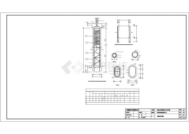 南京市某小区五层框混结构住宅楼全套结构设计CAD图纸-图一