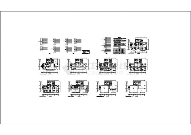 某九层办公楼电气设计方案施工图-图一