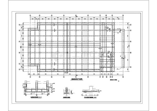 5层框架住宅楼cad结构施工图-图二